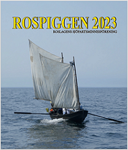 Omslag föreningen Roslagens Sjöfartsminnesförenings årsbok Rospiggen 2023